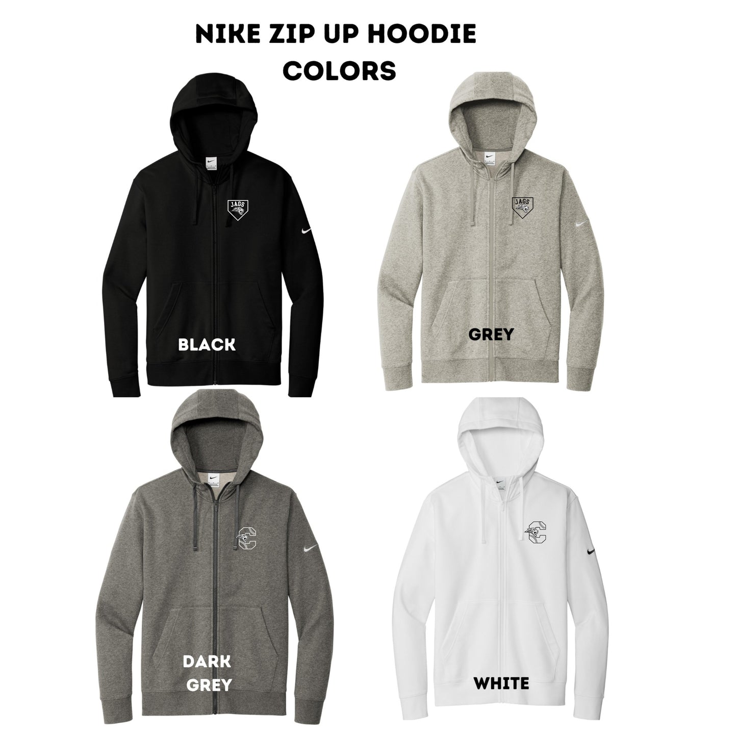 Adult - Nike Full Zip Hoodie - (ACHS Baseball 2024)