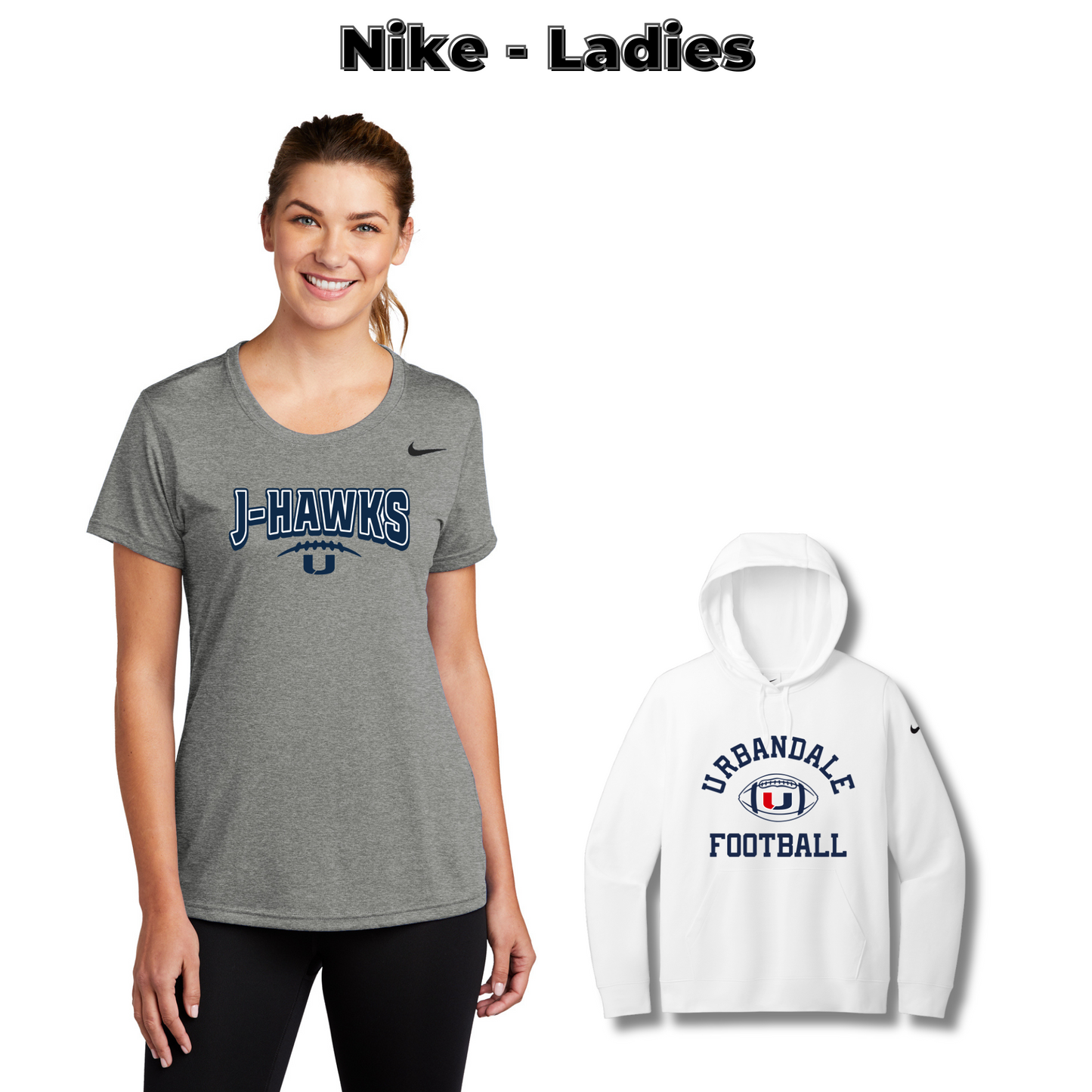 Ladies - Nike Tees & Sweatshirts (Urbandale Football)