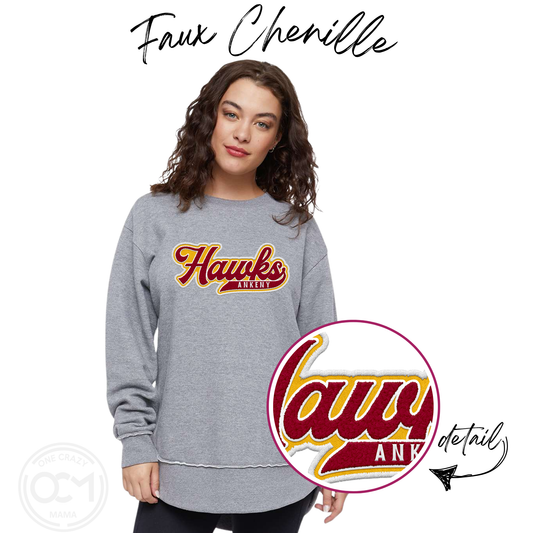 Ladies - LAT Crewneck Sweatshirt - (Ankeny Hawks Collection)