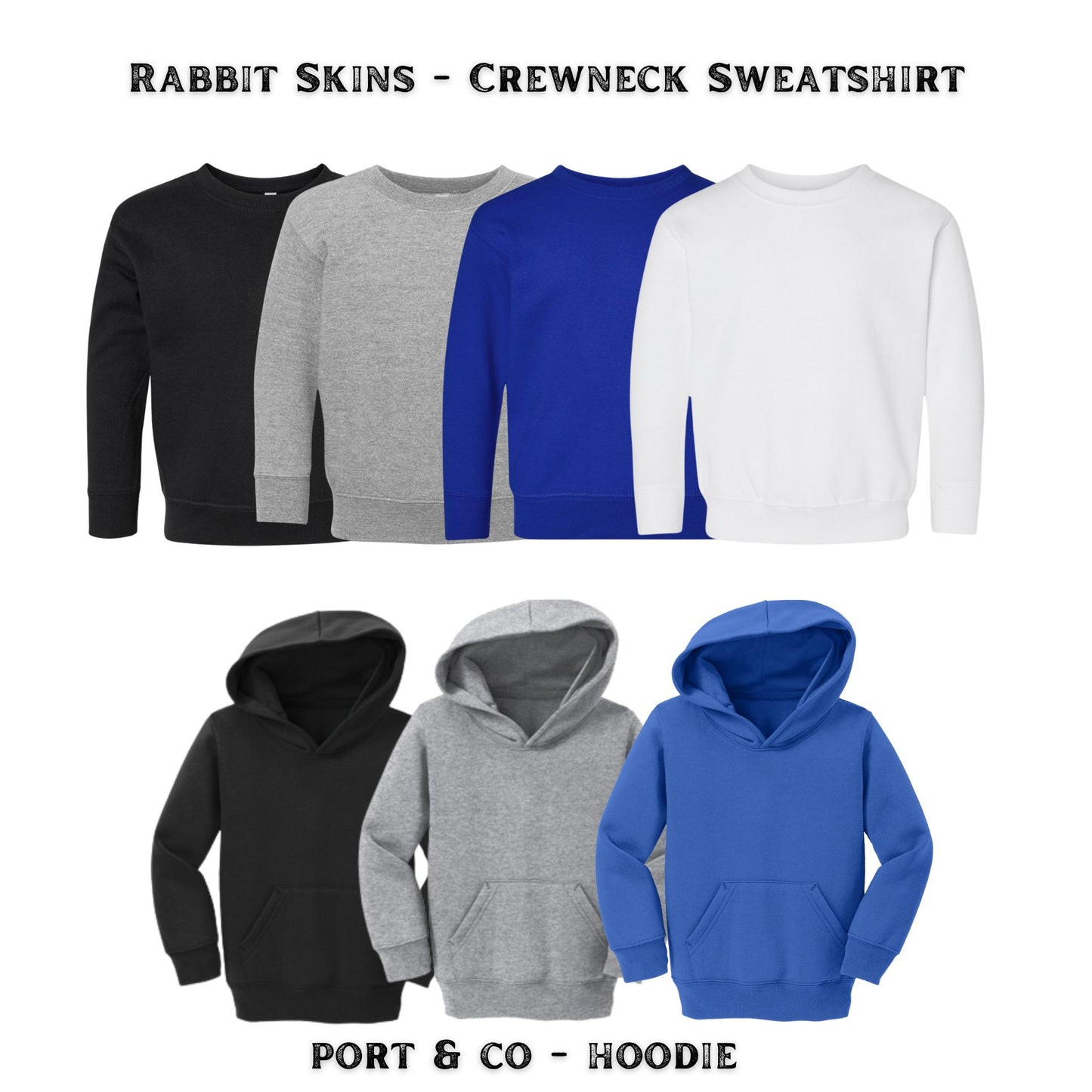 Toddler - Unisex Crewneck Sweatshirt & Hoodie - (Force Softball)