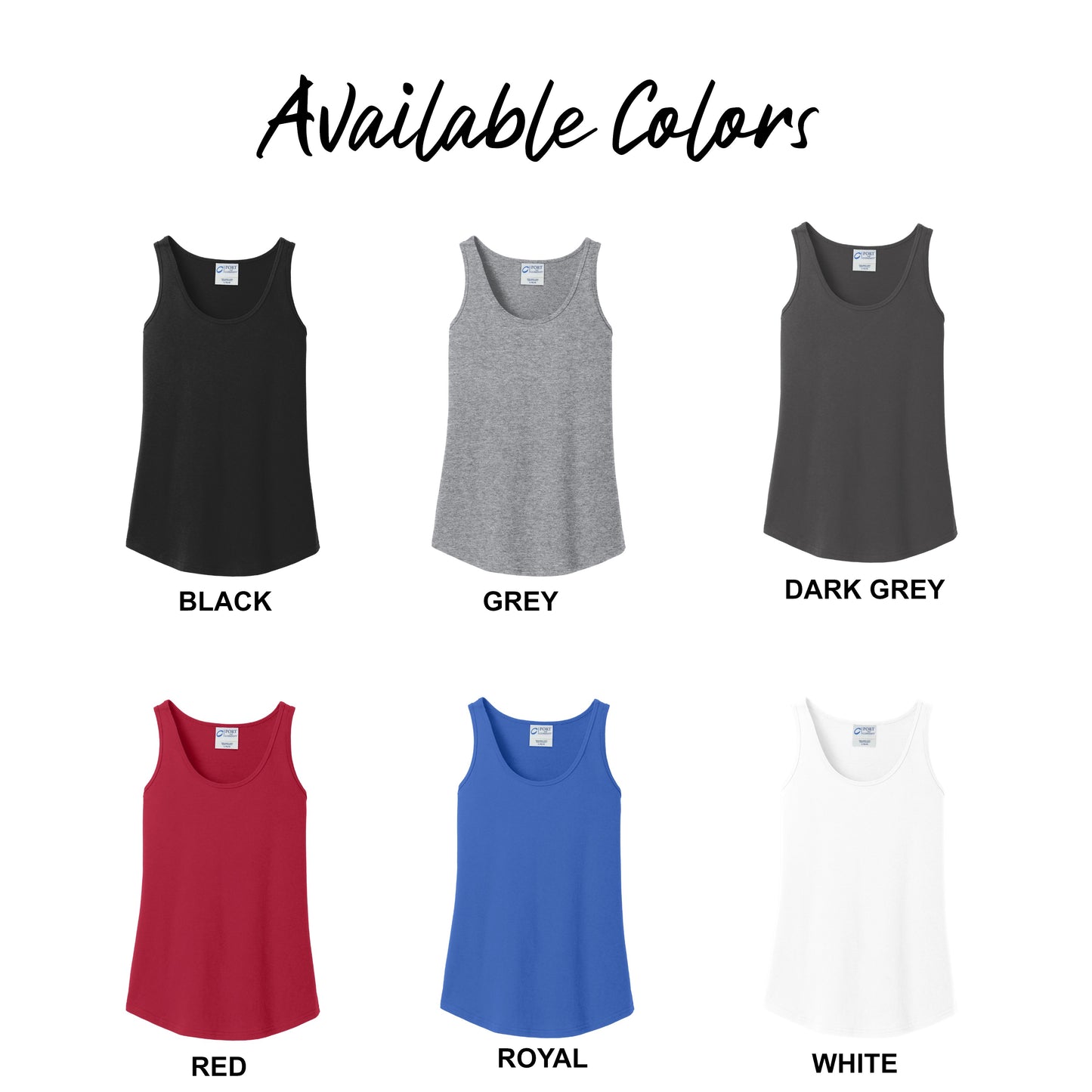 Ladies - Port & Co Cotton Tank Top - (Ankeny Generals Baseball)