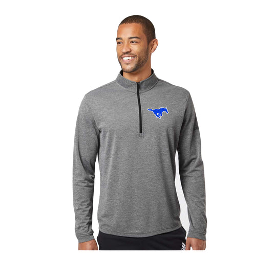 Adult - Adidas Lightweight Quarter zip - (Ankeny Mustangs Baseball)