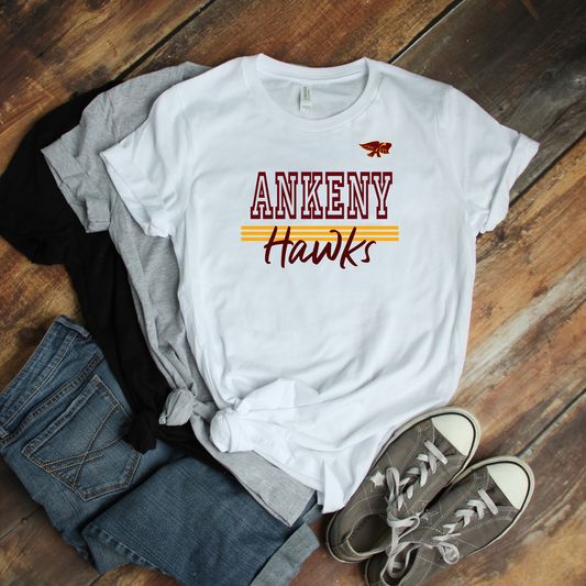 Adult - Bella Cotton/Poly Tee - (Ankeny Hawks Collection)