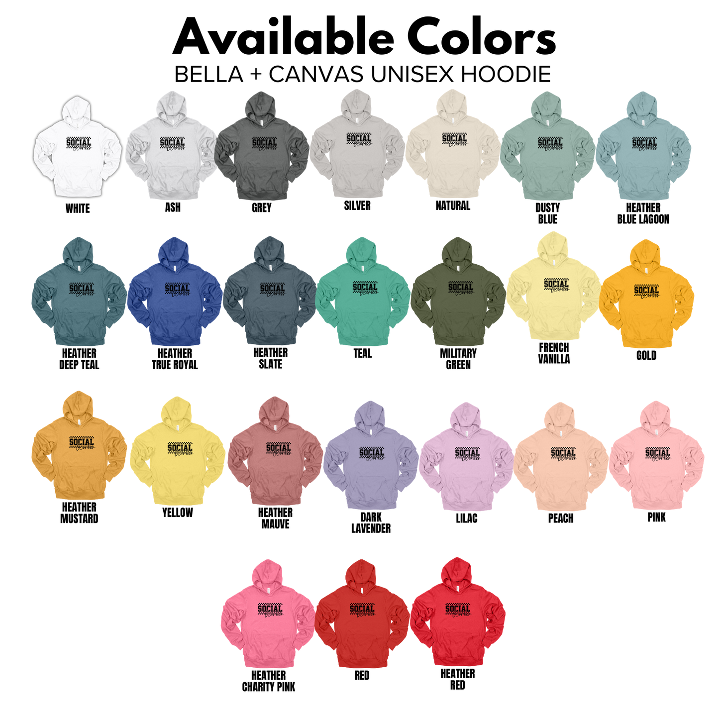 Adult - Bella+ Canvas Unisex Hoodie (Social Worker)