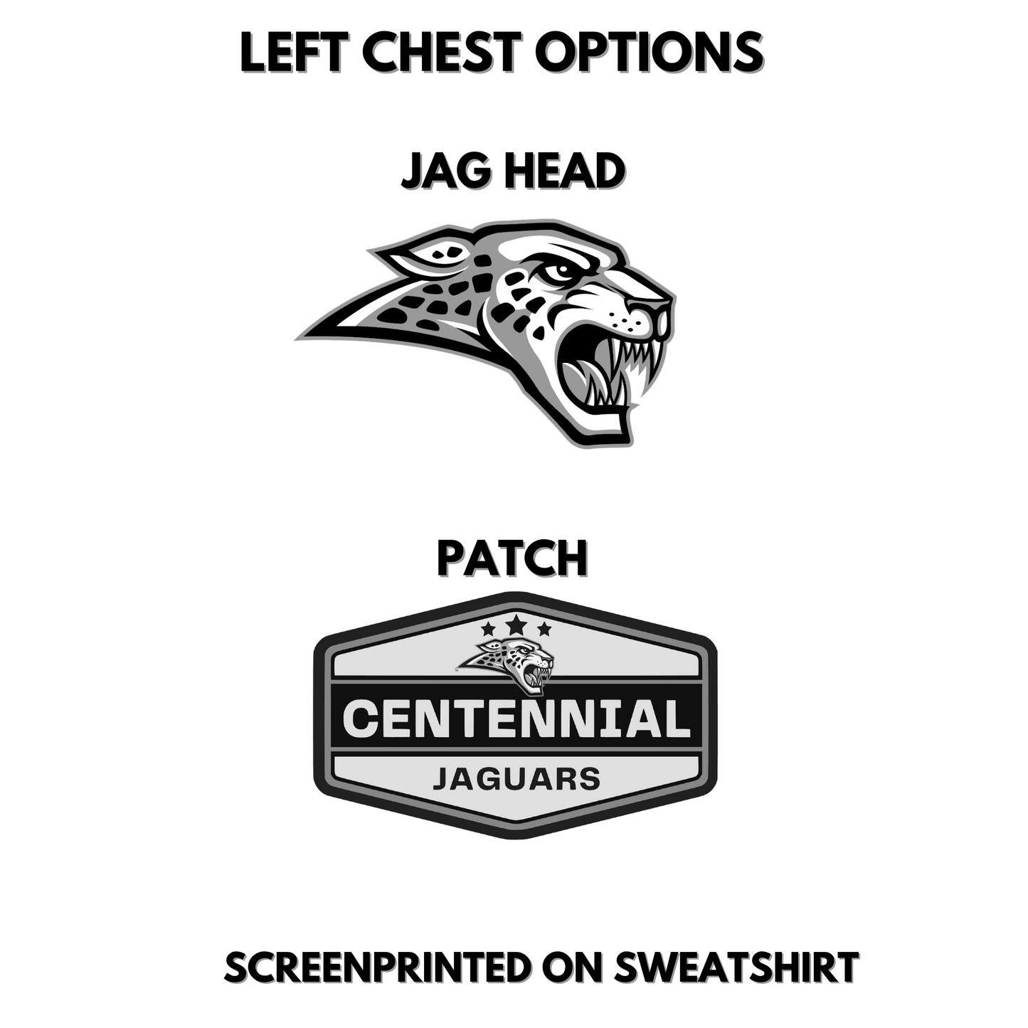 Adult & Youth - Unisex Full Zip Up Hoodie (Centennial Jaguars Collection)