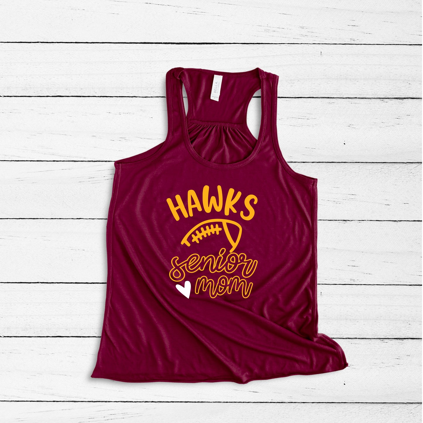 Ankeny Hawks Senior Football Moms 2025 (6 apparel options - Option to add # to front & back)