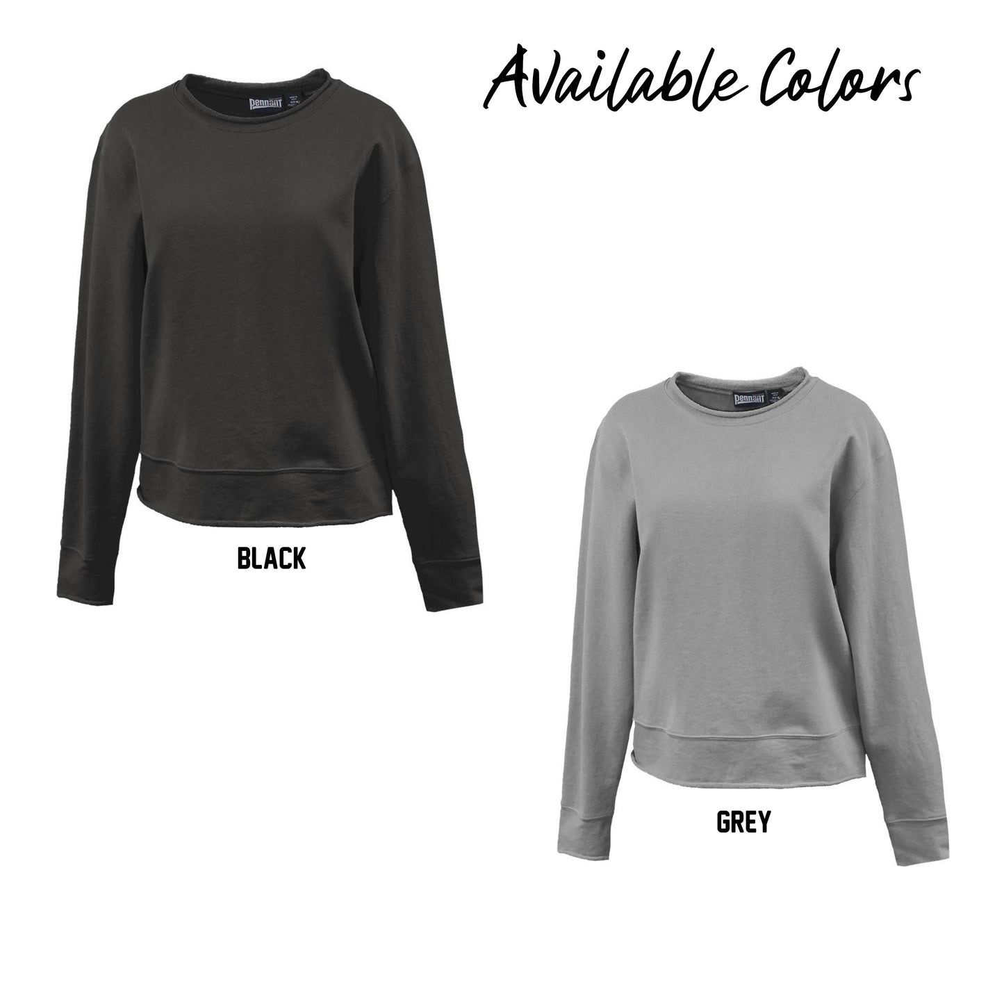 Ladies - Pennant Lightweight Crewneck Sweatshirt - (Ankeny Generals Baseball)