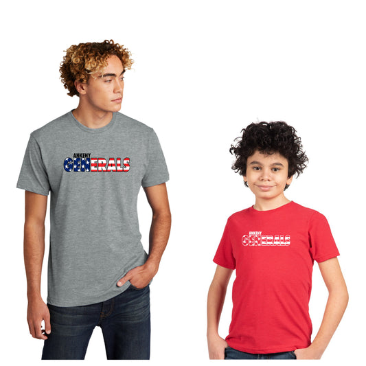 Adult & Youth - Next Level Tee (Ankeny Generals Baseball)