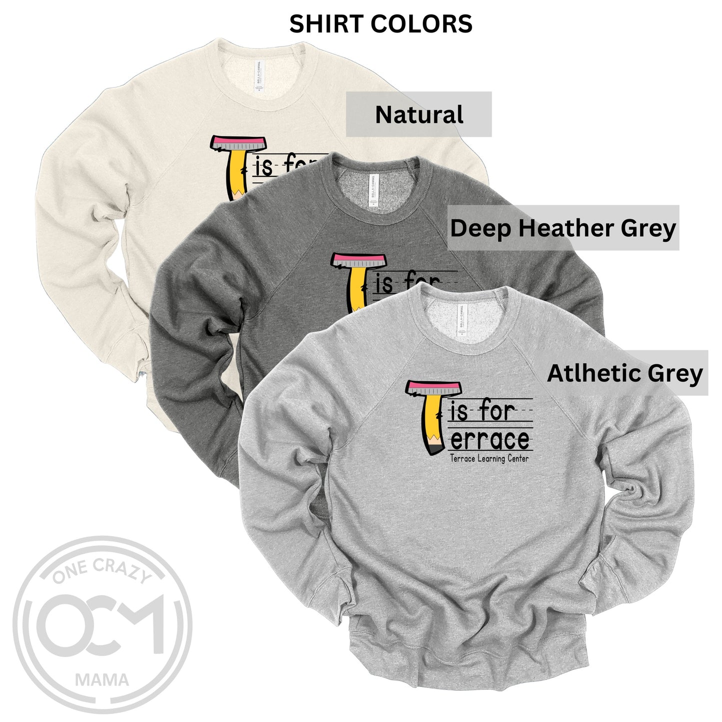 Adult & Youth - Unisex Fleece Crewneck Sweatshirt- (Terrace Learning Center)