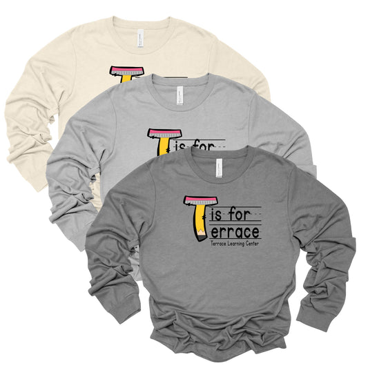 Adult & Youth - Unisex Long Sleeve Tee (Terrace Learning Center)