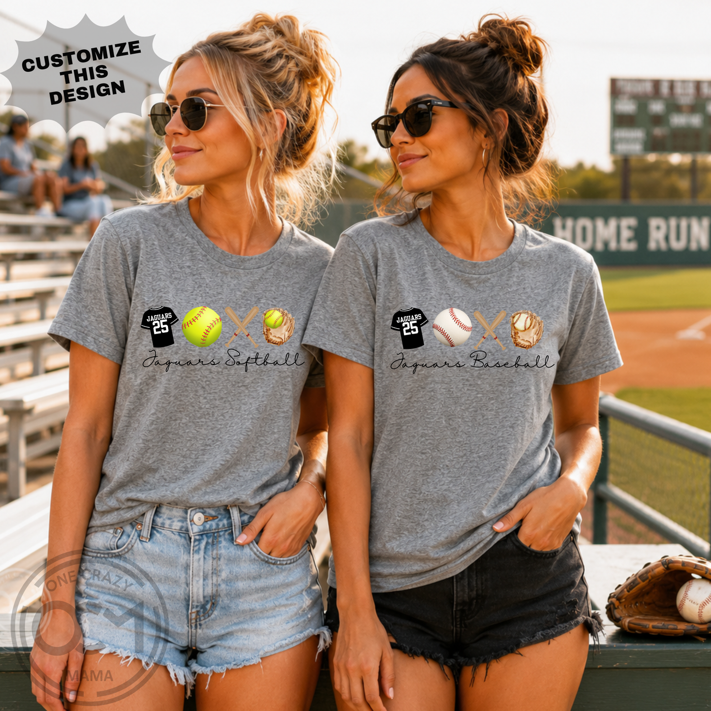Adult - Custom Game Day Icons + Wording (Custom Apparel)