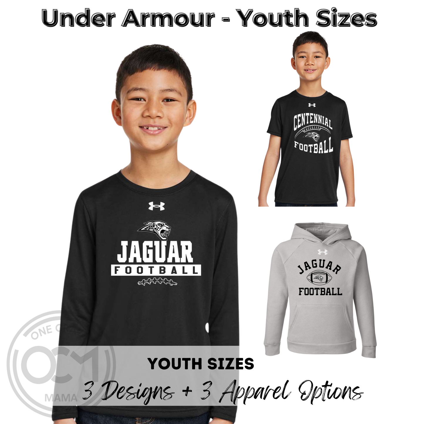 Youth - Under Armour Tees & Hoodie (Centennial Jaguar Football)