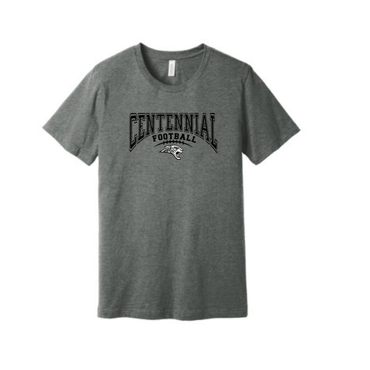 Adult & Youth - Bella or Next Level  Cotton/Poly Tee + Tall Sizes (Centennial Jaguar Football)