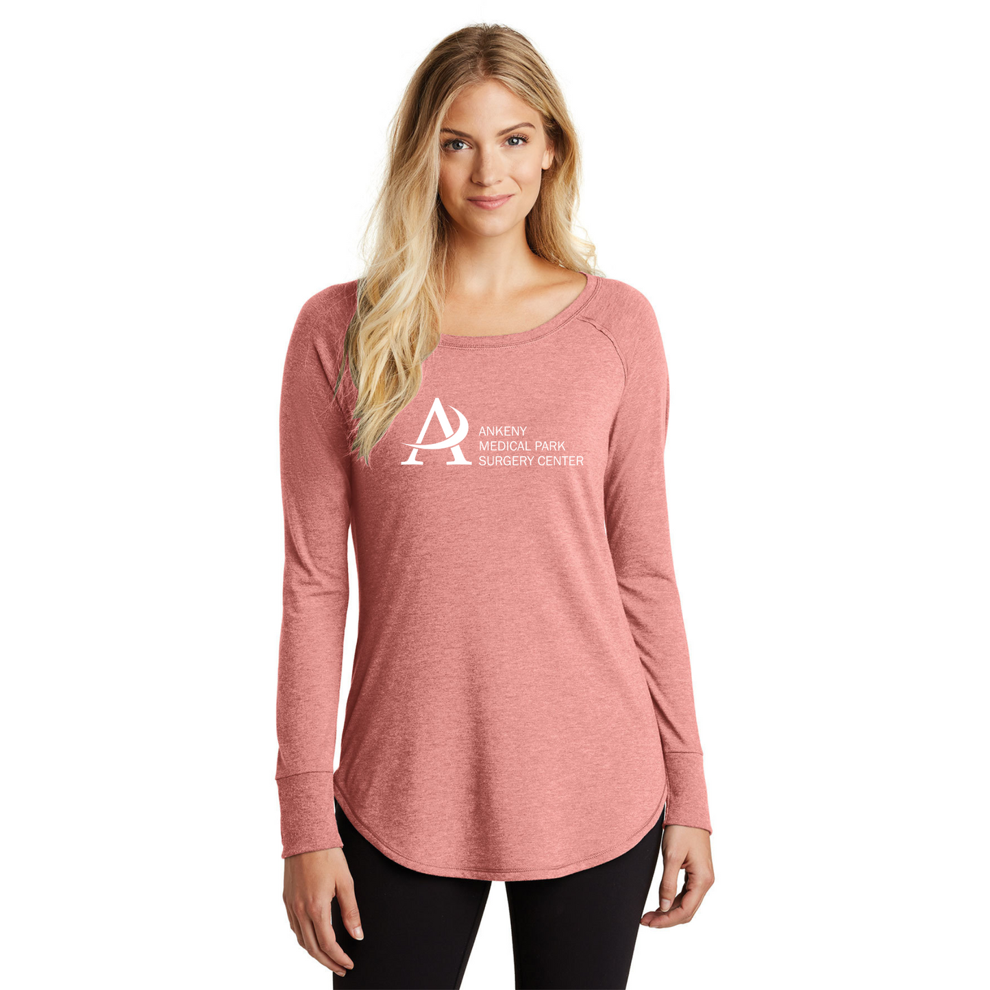 Ladies - District Long Sleeve Tunic Tee (Ankeny Medical Park)