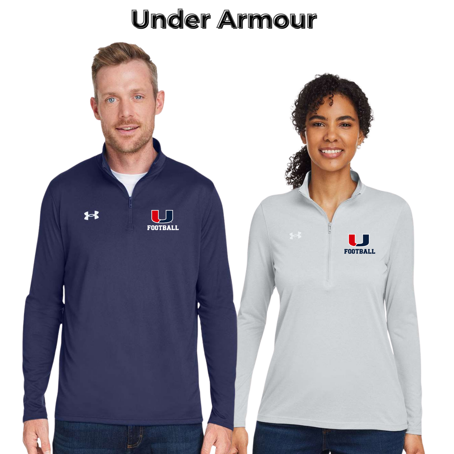 Adult & Ladies - Under Armour Performance 1/2 Zip (Urbandale Football)