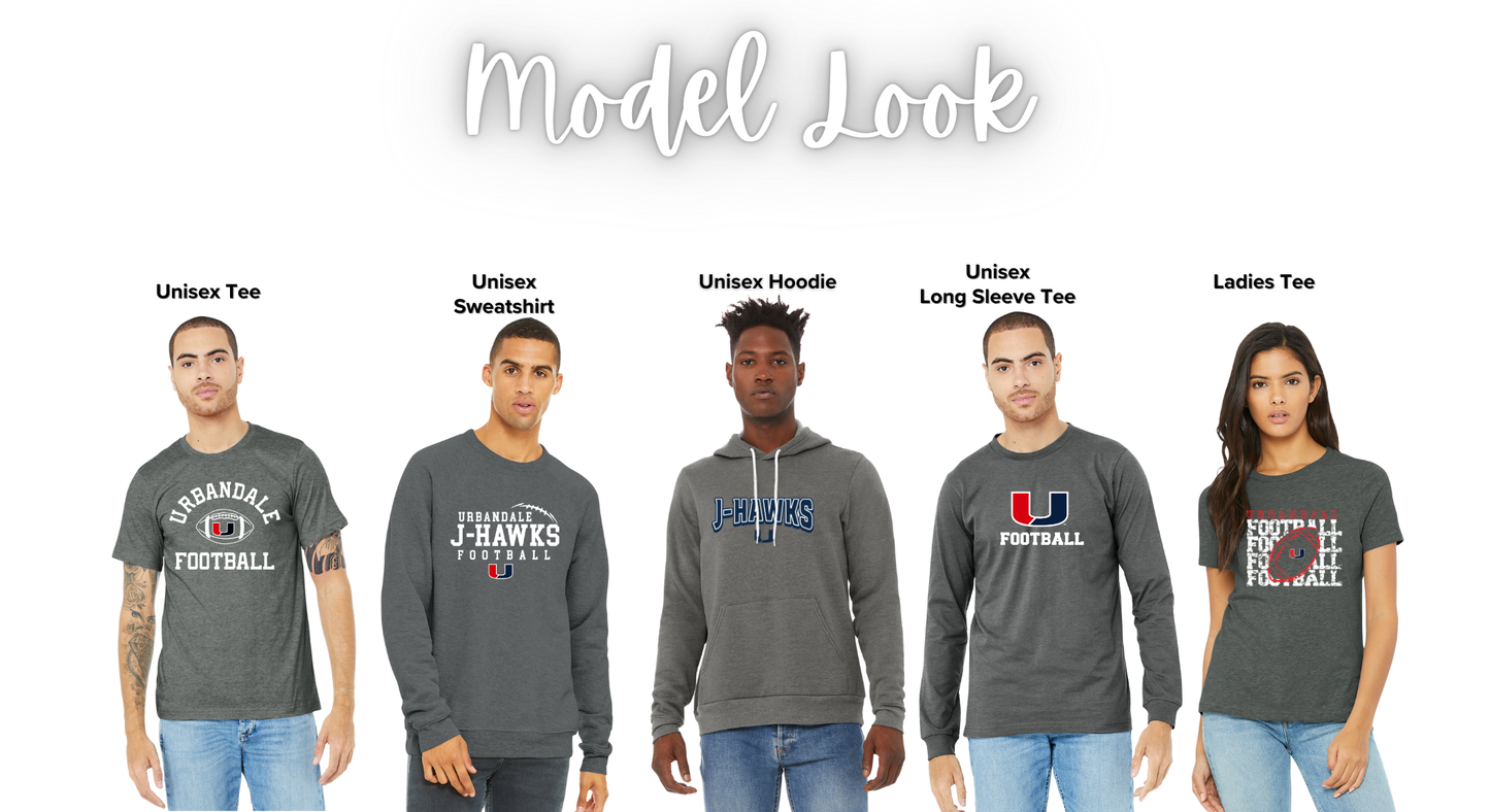 Adult & Ladies - Bella + Canvas Apparel - (Urbandale Football)