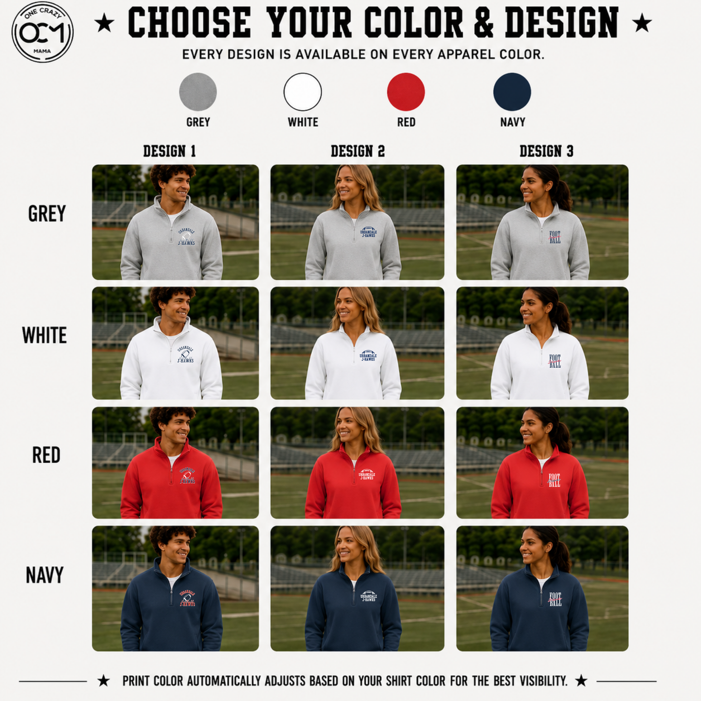 Nike - 1/4 Zip (Urbandale Football)