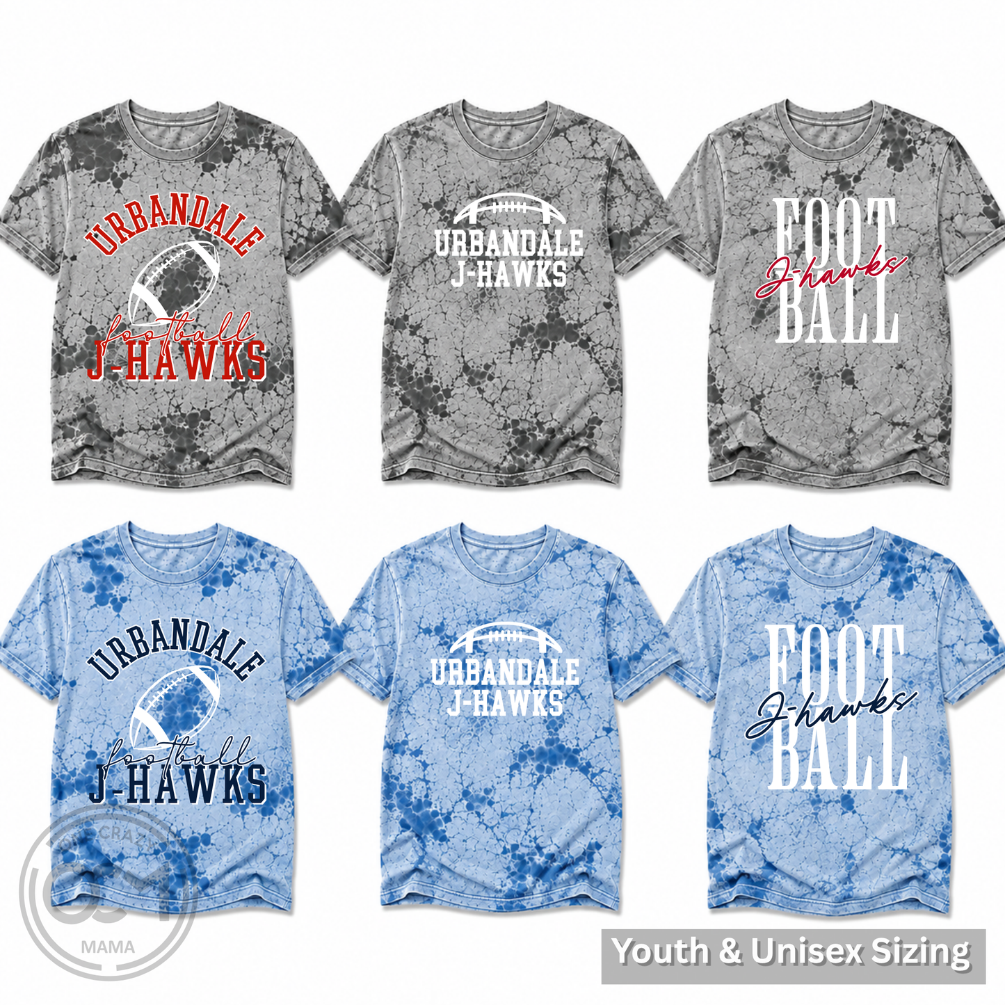 Comfort Colors - Colorblast Unisex Tee (Urbandale Football)