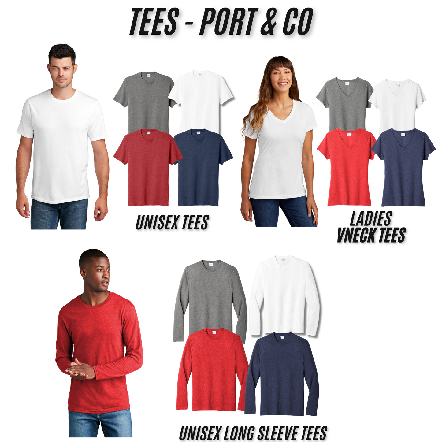 Adult, Ladies + Tall Sizes - Port & Company Apparel (Urbandale Football)