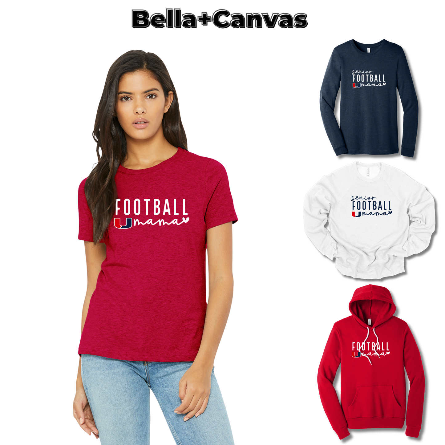 Football Mama - Bella + Canvas Apparel - (Urbandale Football)