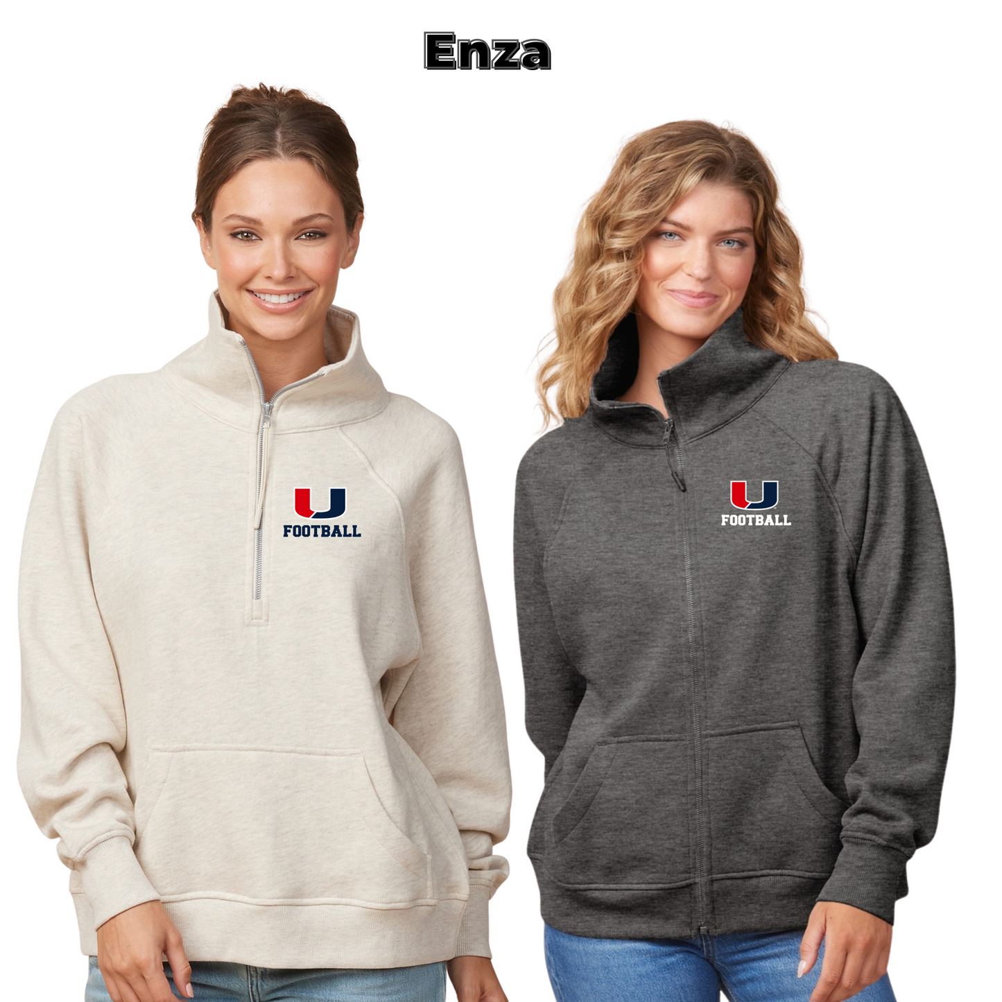 Ladies - Enza 1/4 Zip & Full Zip Fleece (Urbandale Football)