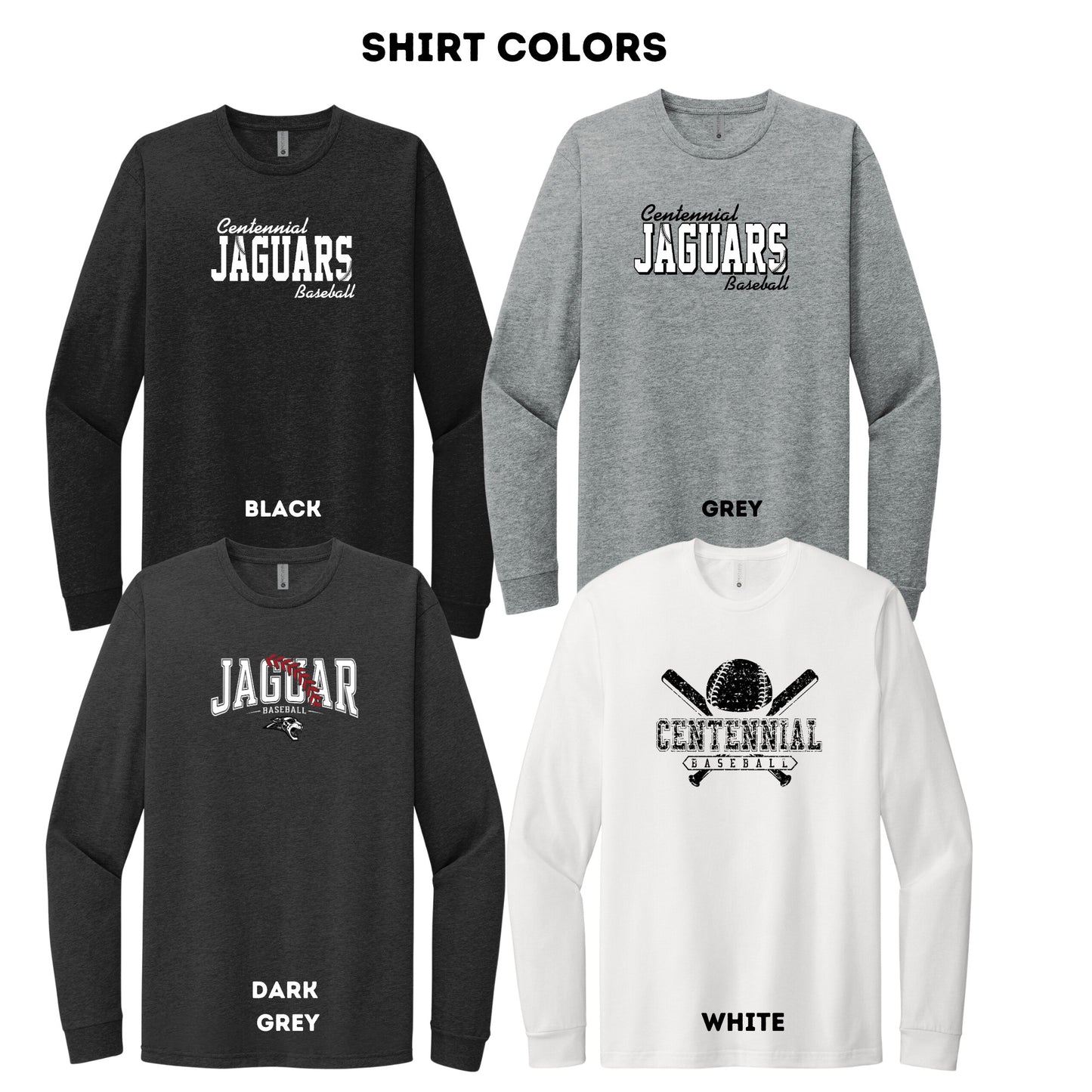 Adult & Youth - Unisex Long Sleeve Cotton/Poly Tee- (ACHS Baseball 2024)