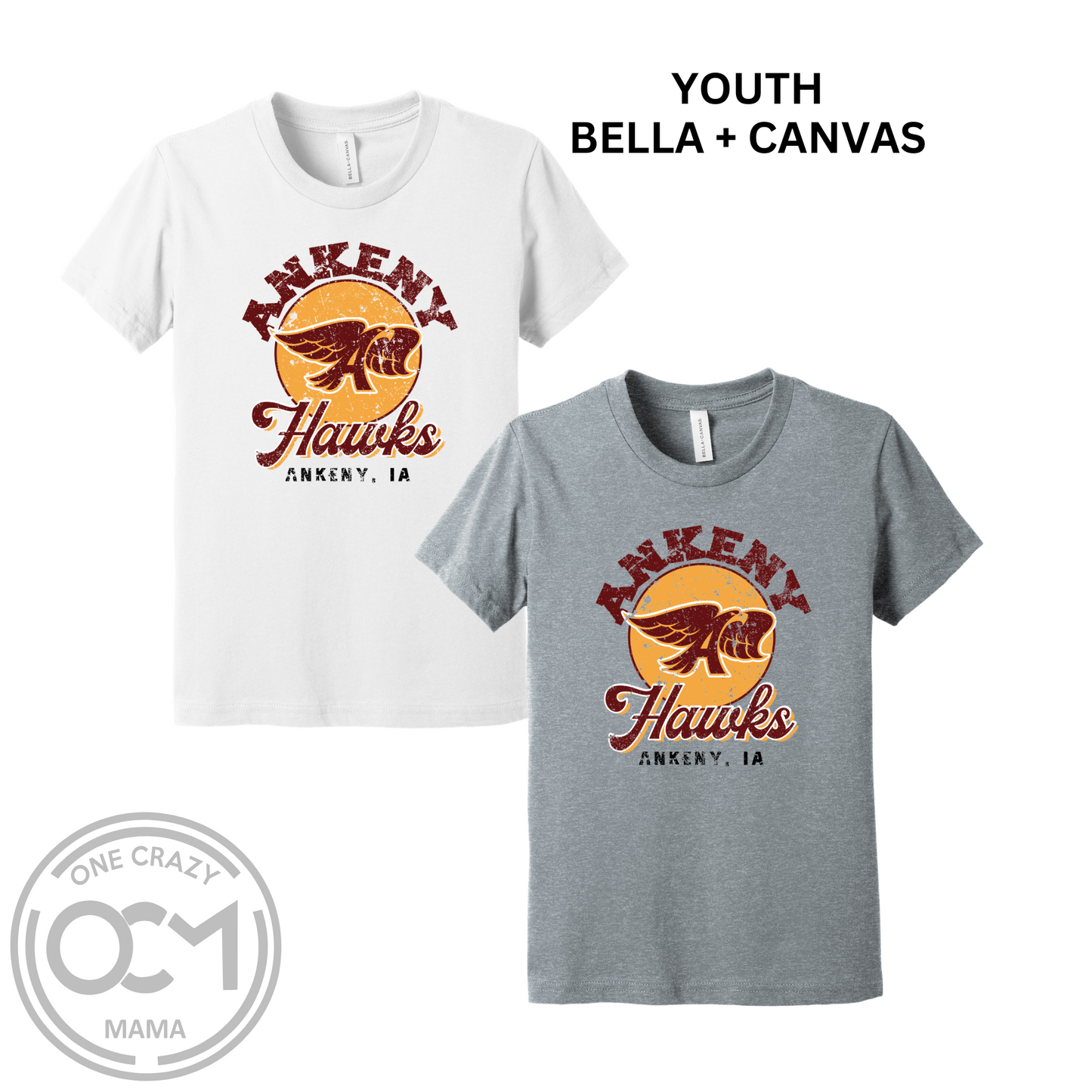 Youth - Unisex Tee - Ankeny Hawks Collection