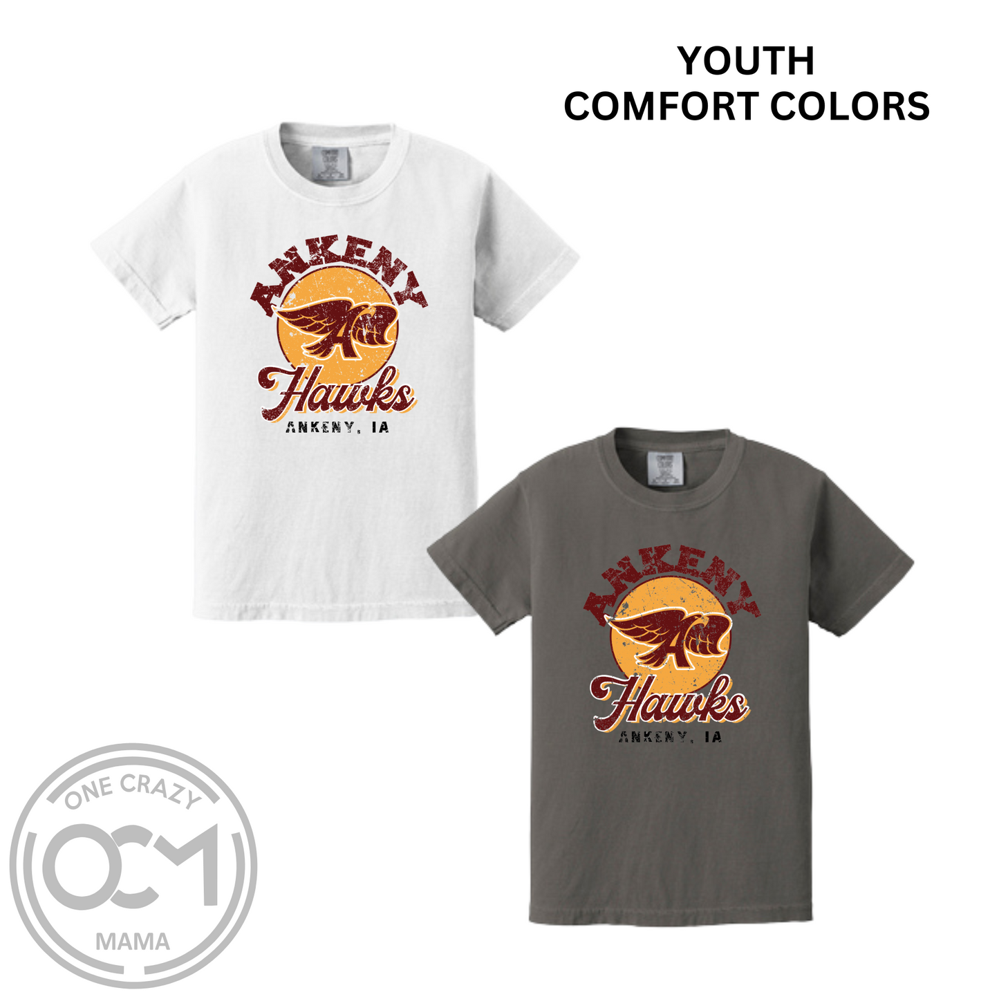 Youth - Unisex Tee - Ankeny Hawks Collection
