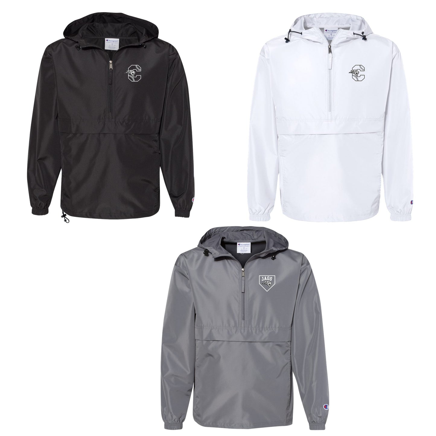 Adult -Champion Packable 1/4 Zip Jacket (ACHS Baseball)