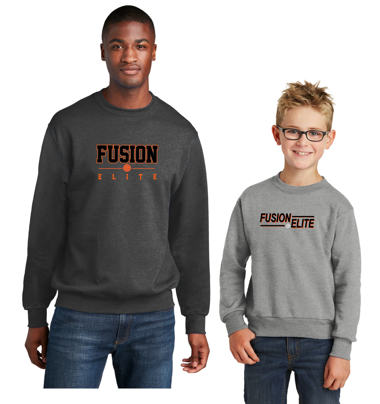 Adult & Youth - Unisex Crewneck Sweatshirt - (Fusion Elite)