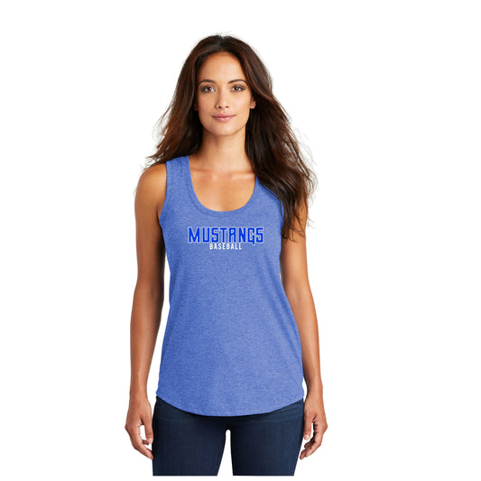 Ladies - District Racerback Tank - (Ankeny Mustangs Baseball)