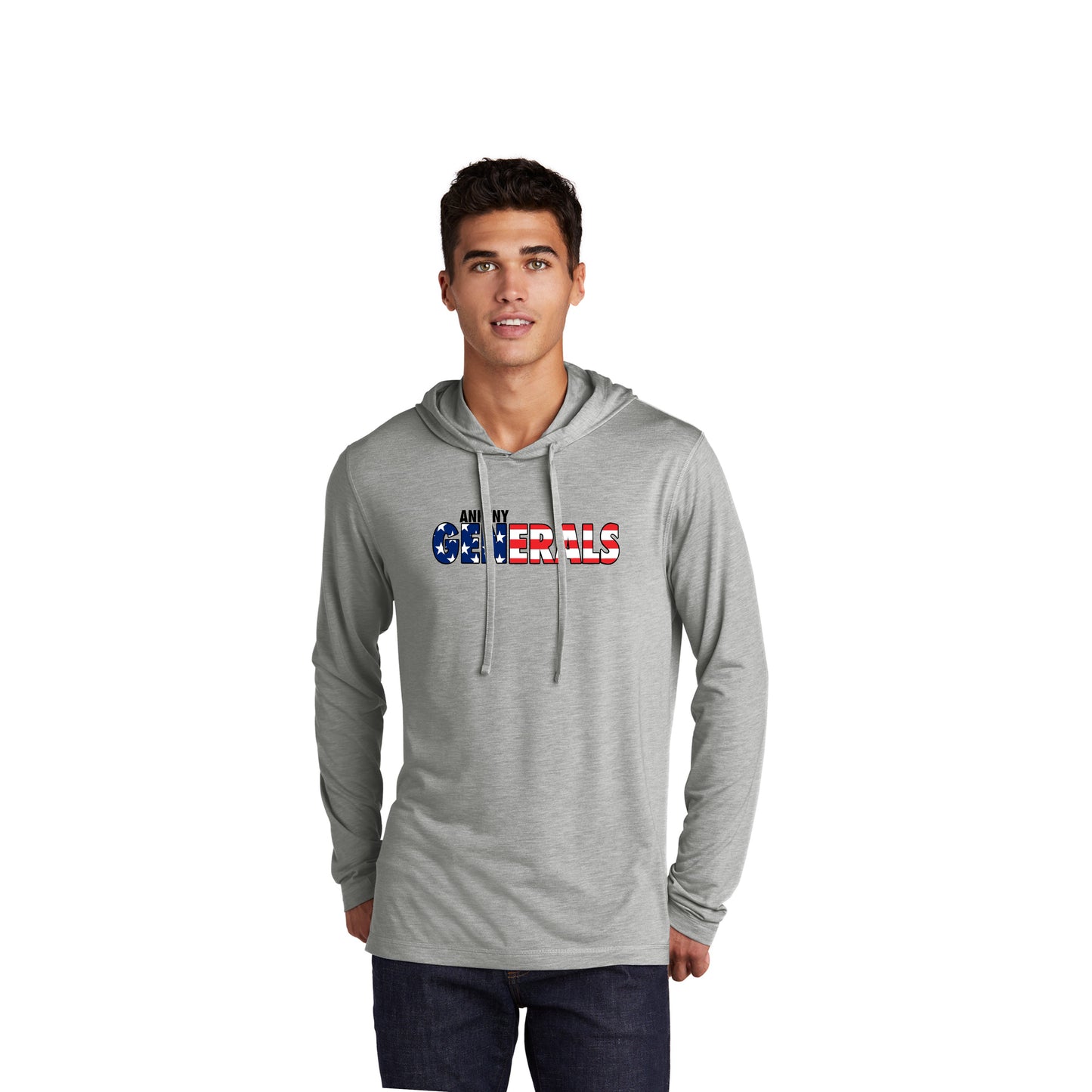 Adult - Sport Tek Lightweight Hooded Tee (Ankeny Generals Baseball)