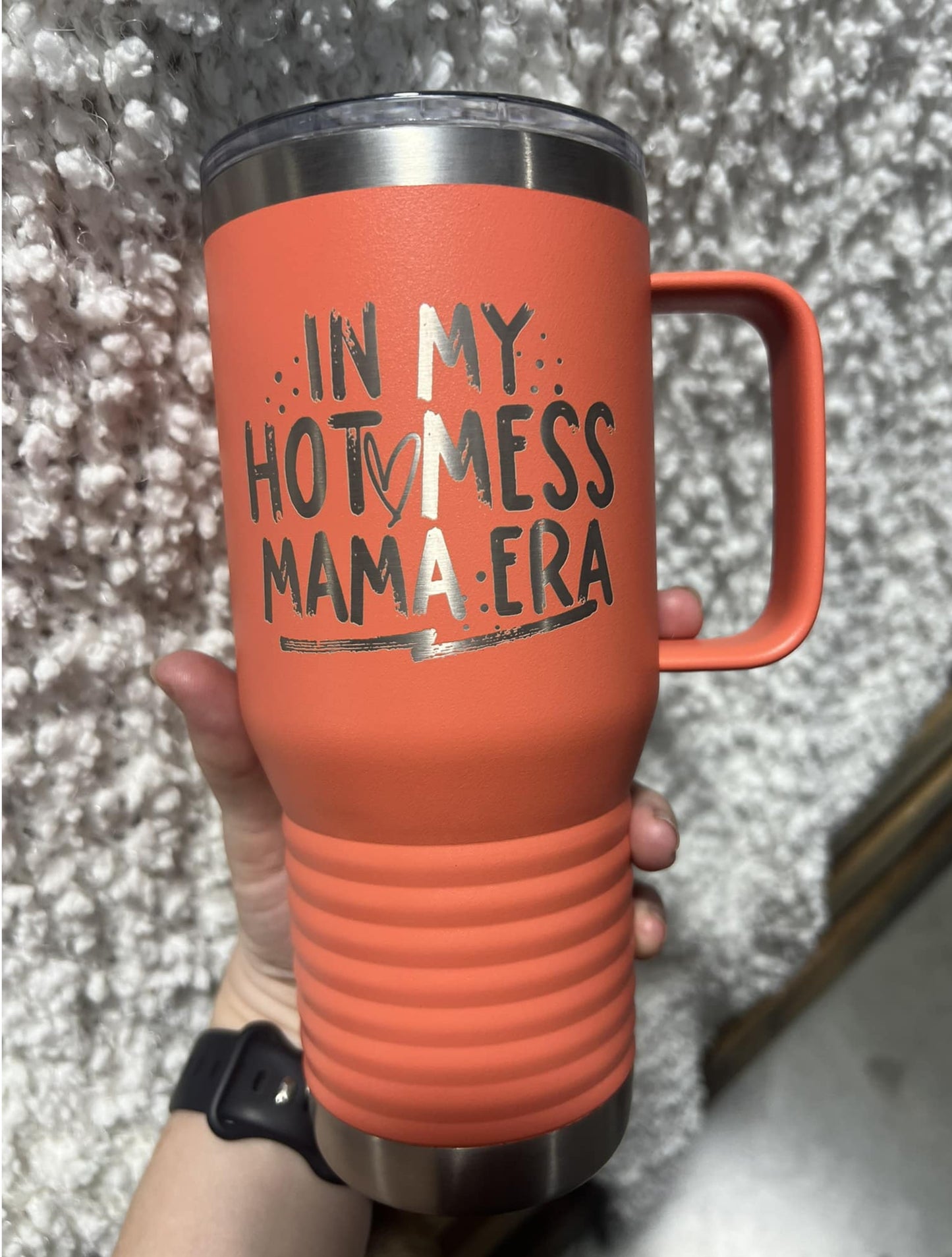 40oz Travel Mug - (Hot Mess Mama Era)