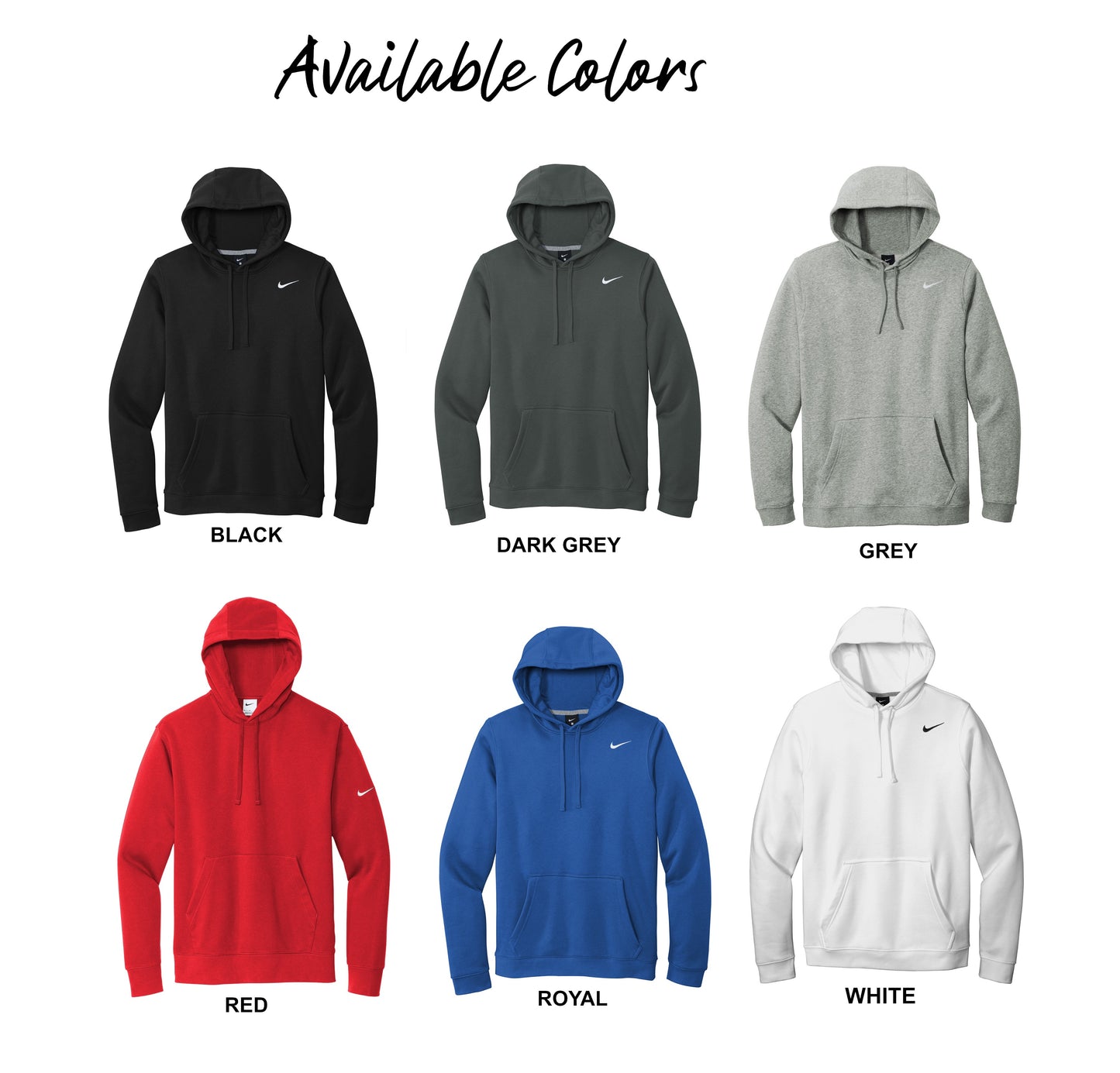 Adult - Nike Club Pullover Fleece Hoodie - (Ankeny Generals Baseball)