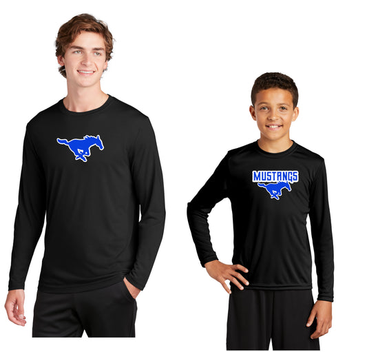 Adult & Youth- Sport Tek Performance Long Sleeve Tee (Ankeny Mustangs Baseball)