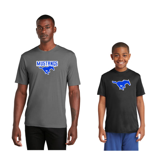 Adult & Youth - Sport Tek Performance Tee (Ankeny Mustangs Baseball)