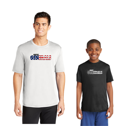 Adult & Youth - Sport Tek Performance Tee (Ankeny Generals Baseball)