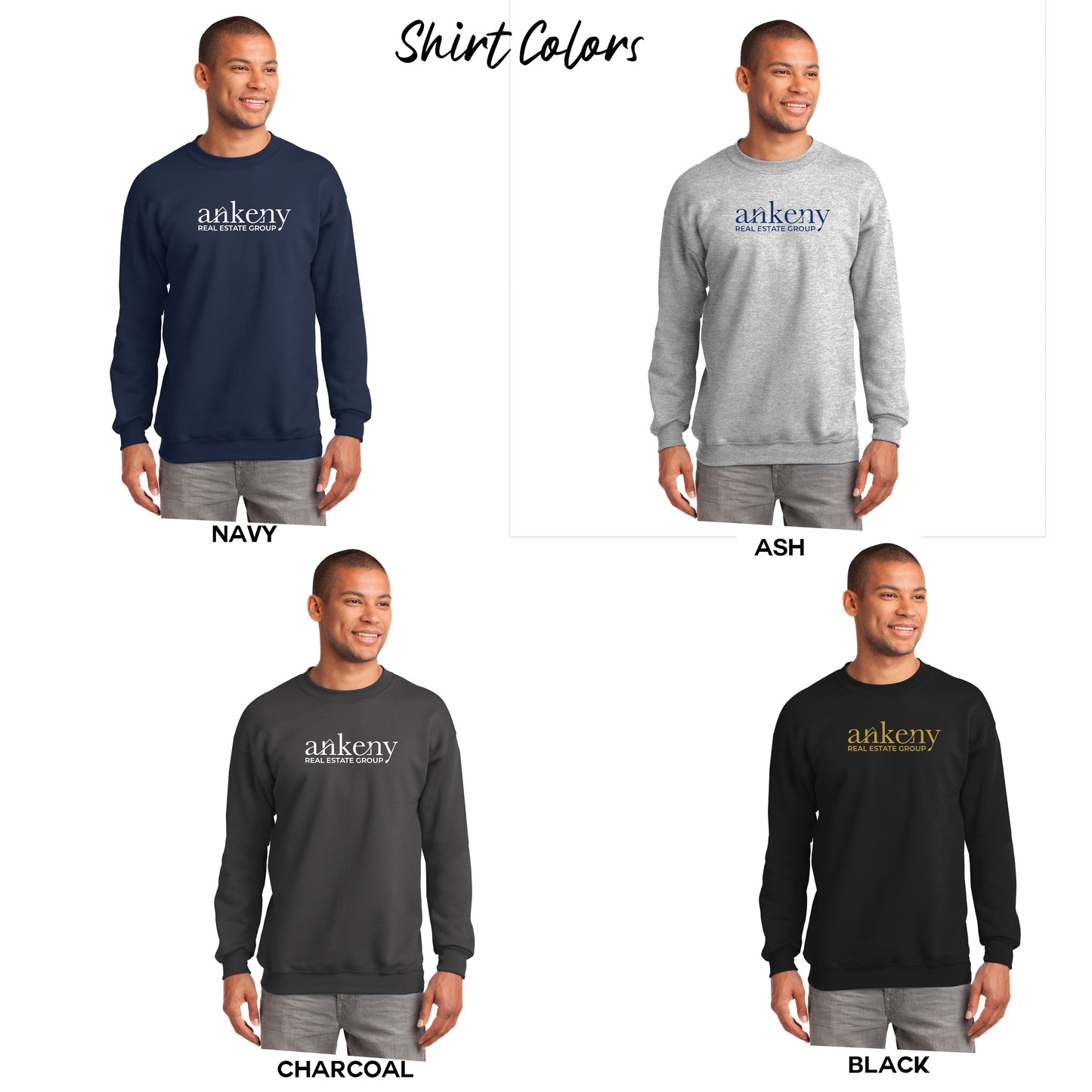Adult - Port & Company® Tall Essential Fleece Crewneck Sweatshirt - (Ankeny Real Estate Group)