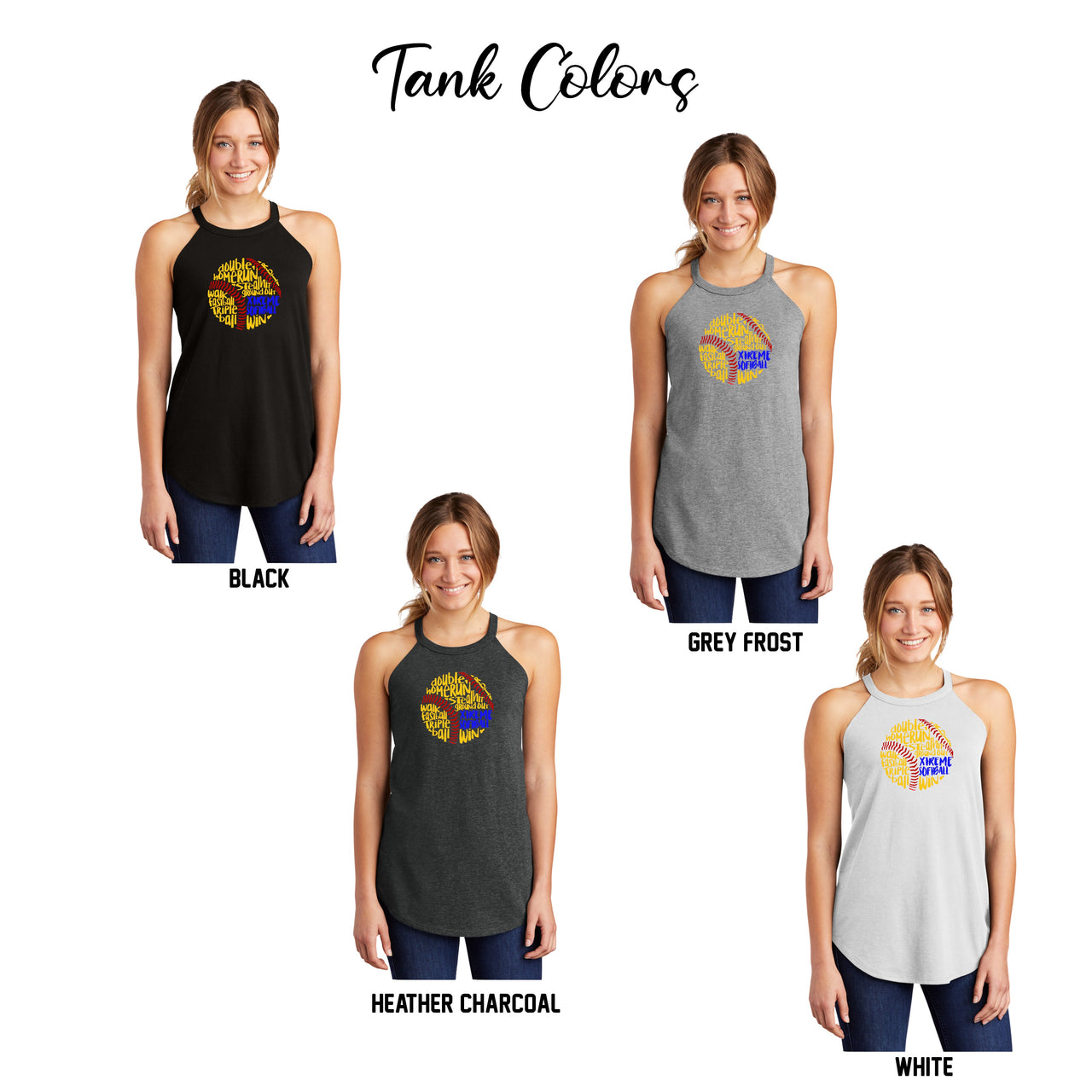 Ladies - Perfect Tri ® Rocker Tank - (Xtreme Softball)