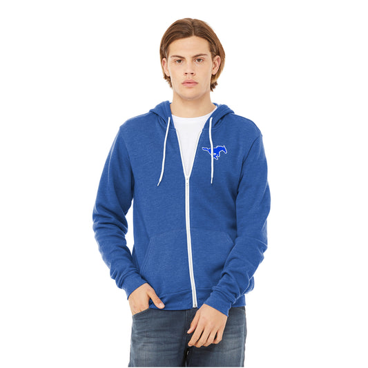 Adult - Bella+Canvas Full Zip Hoodie (Ankeny Mustangs Baseball)