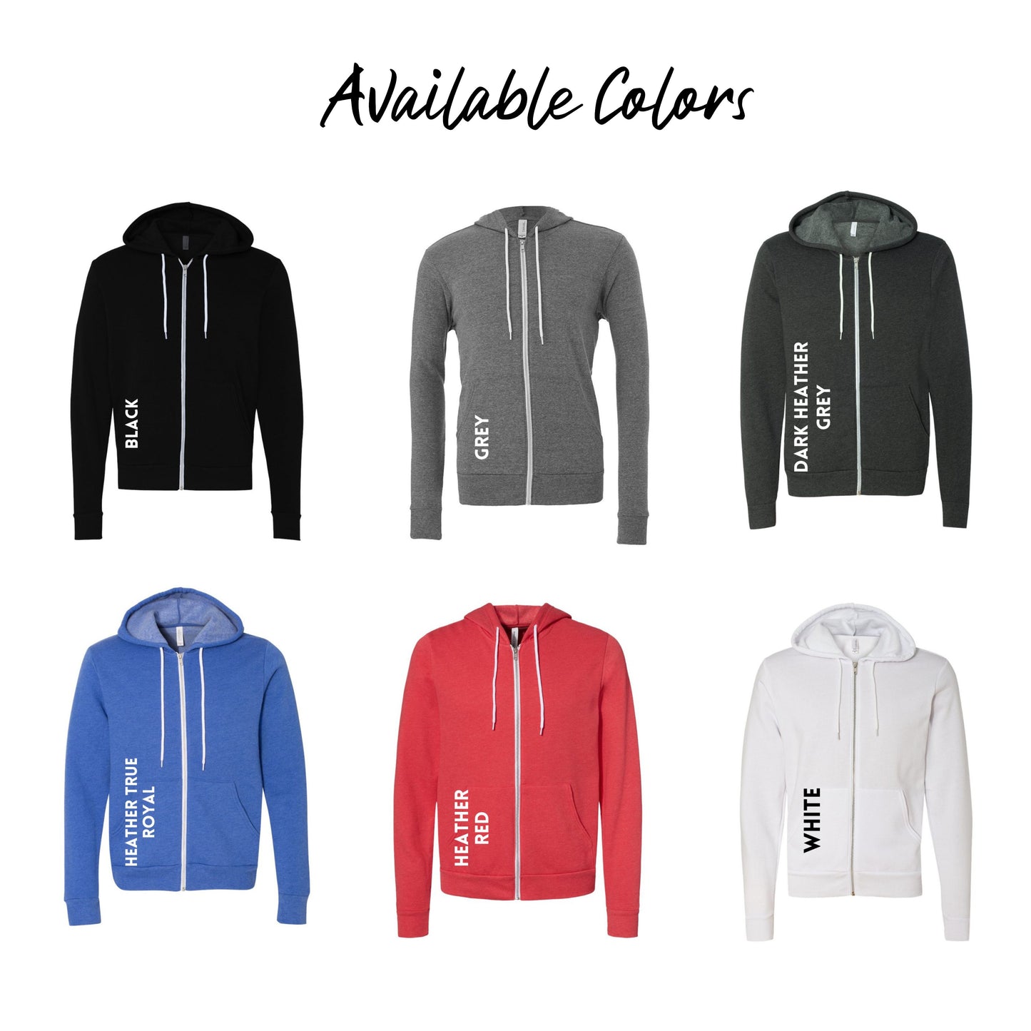Adult - Bella + Canvas Full Zip Hoodie (Ankeny Generals Baseball)
