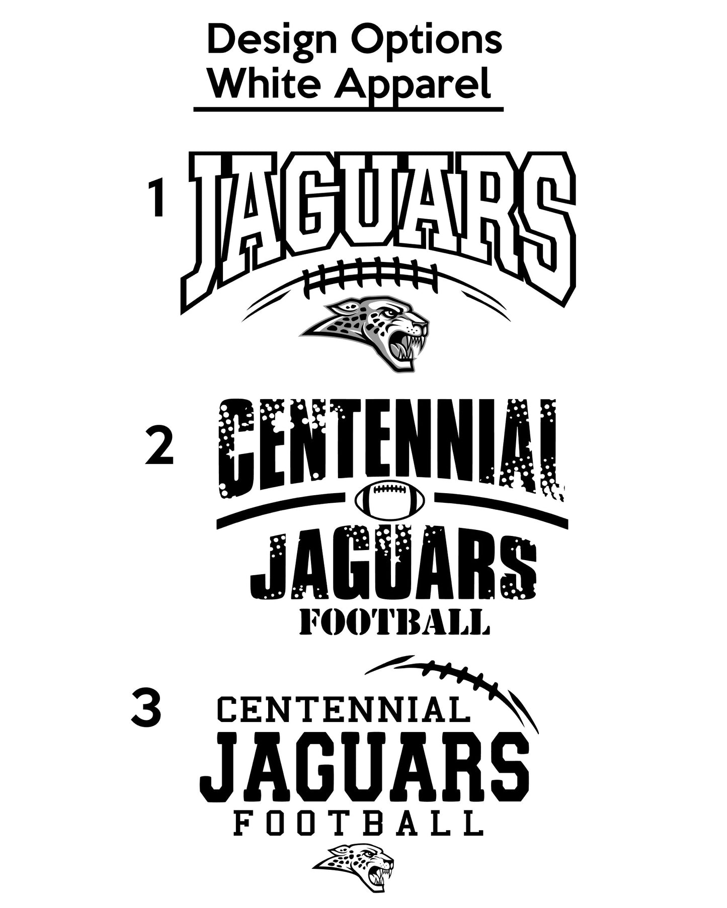 Adult - Nike Dri-FIT Cotton/Poly Long Sleeve Tee -(3 Design Options) - (Centennial Jaguars Football 2023)
