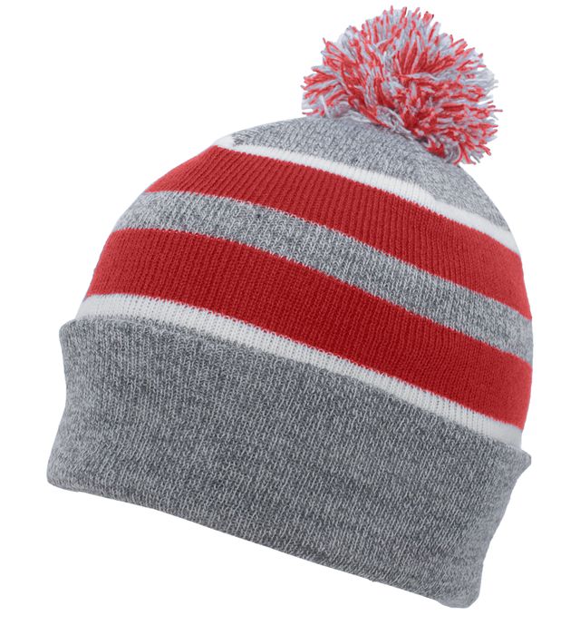 KNIT FOLD OVER POM-POM BEANIE