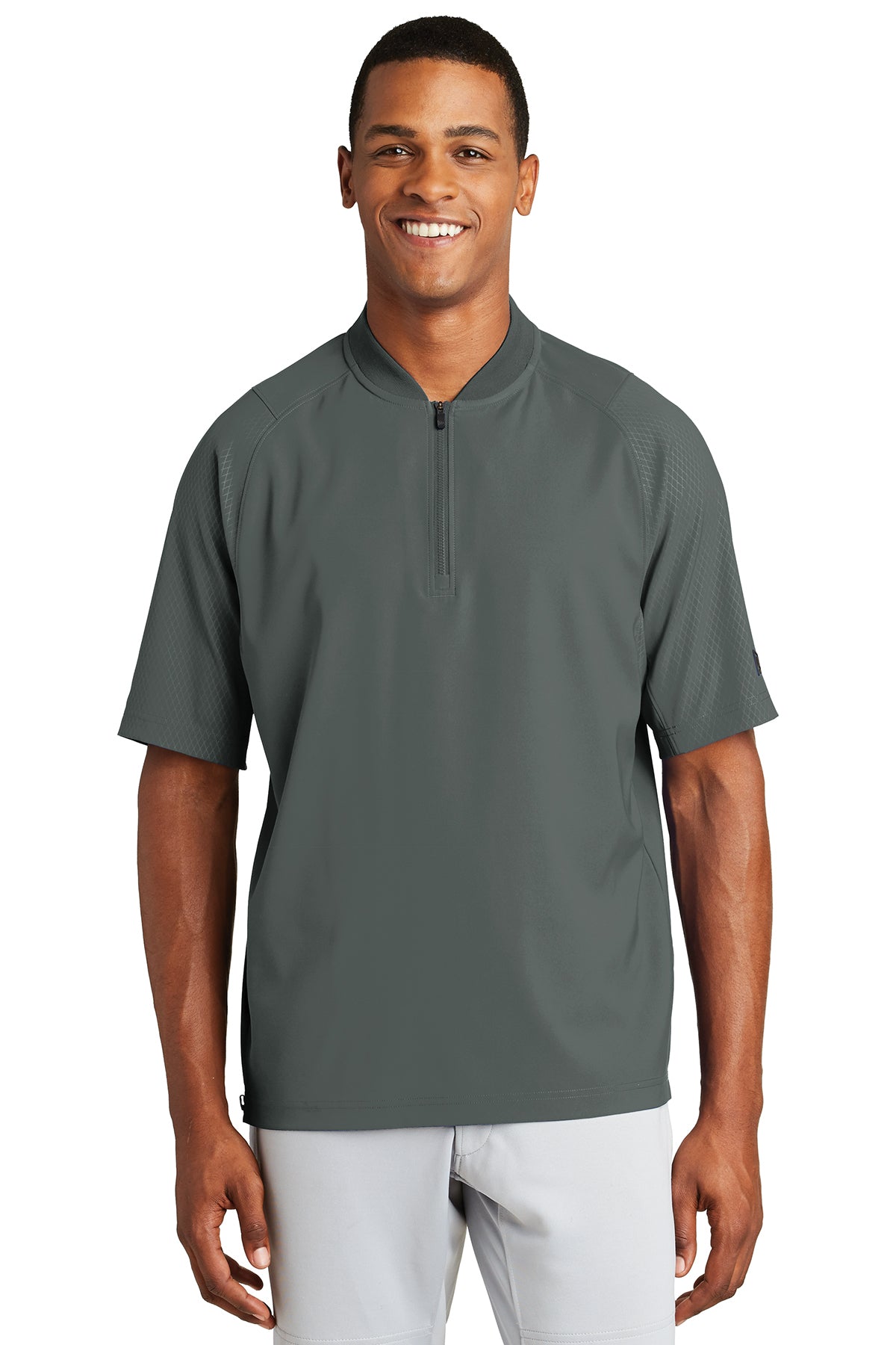 Adult - New Era Cage Short Sleeve 1/4-Zip Jacket - (Nebraska Gold)