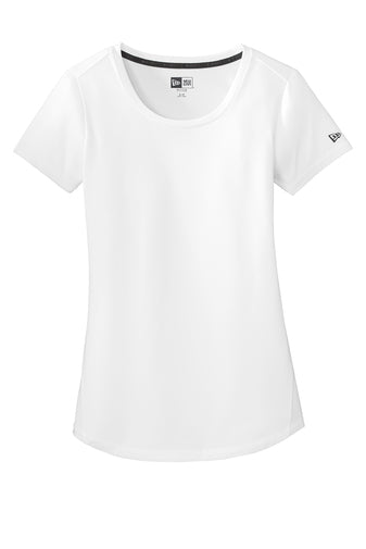 Ladies - New Era Performance Scoop Tee - (Nebraska Gold)