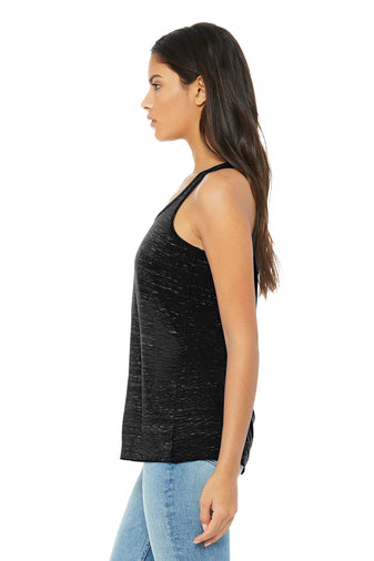 Ladies - Bella Flowy Racerback Tank - (Iowa Energy Baseball)