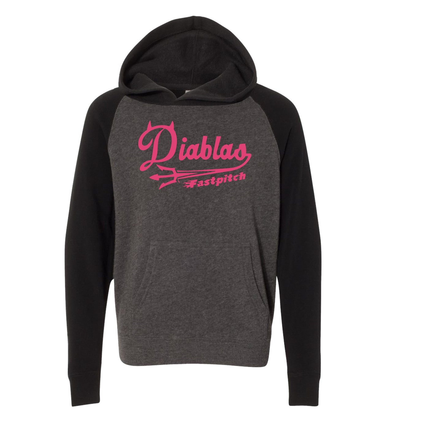 Youth - Special Blend Raglan Hooded Midweight Sweatshirt - Diablas (Pink)