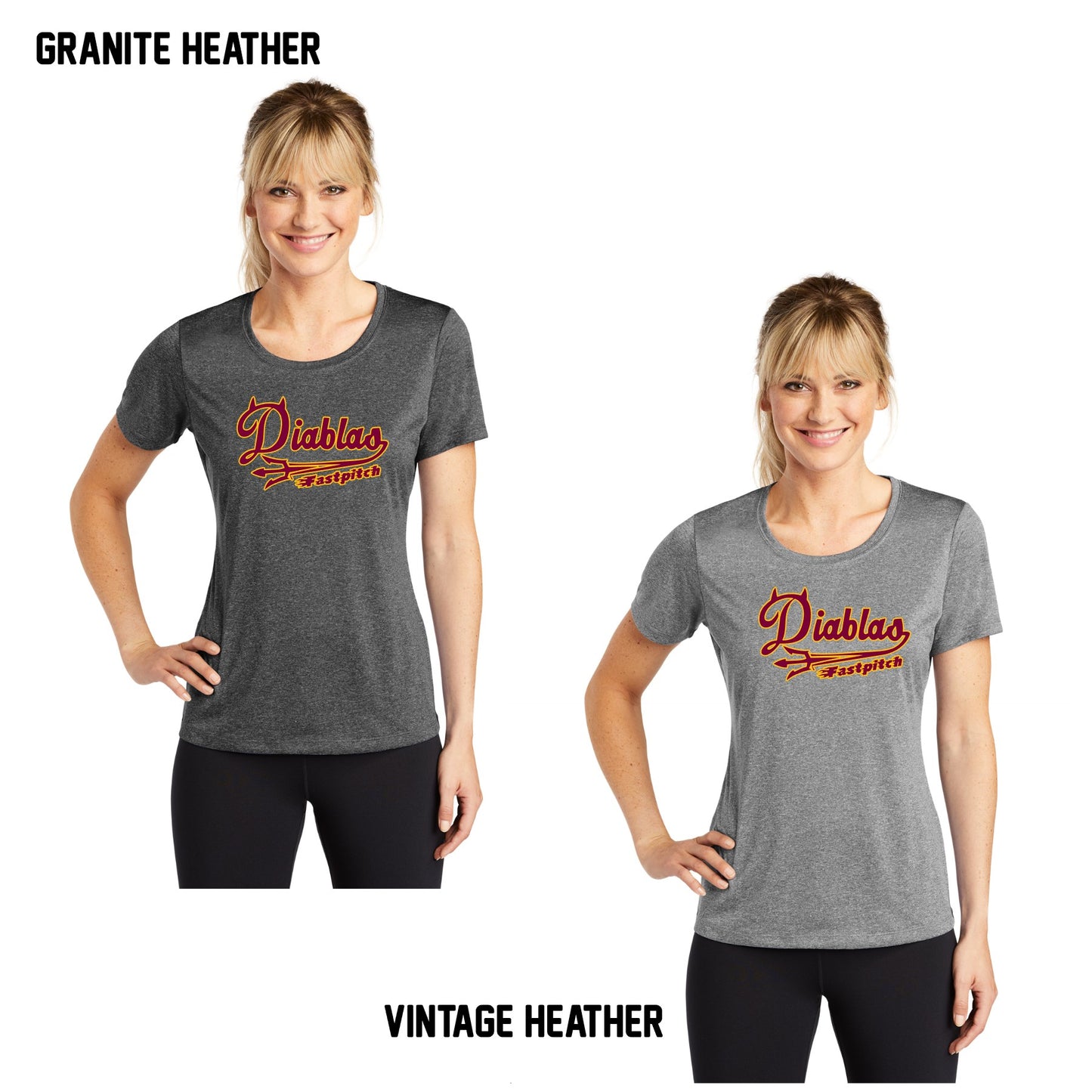 Ladies - Heather Contender™ Scoop Neck Tee - (Diablas)