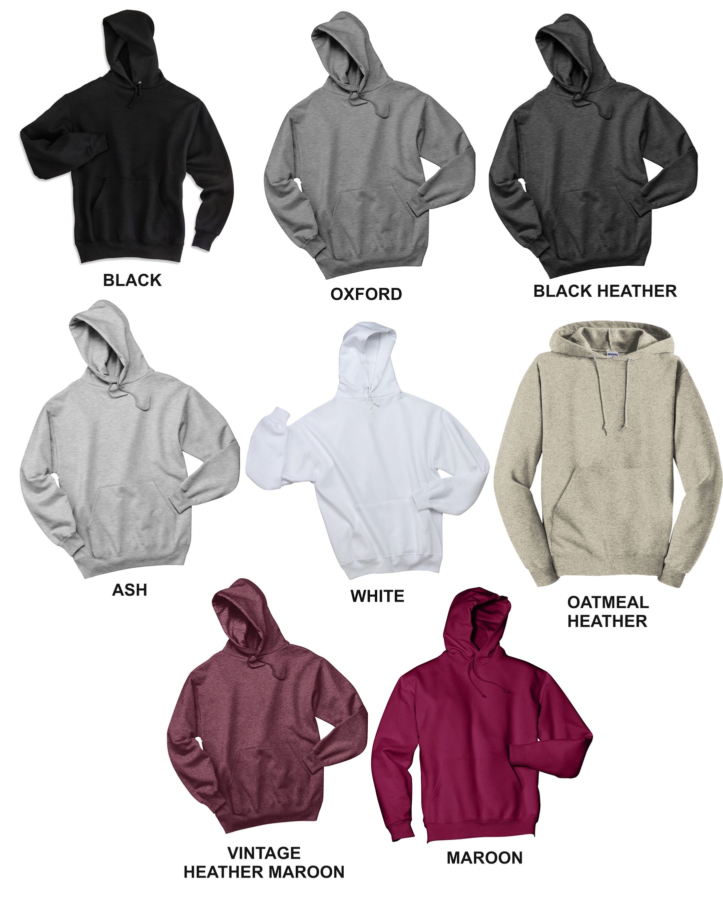 Adult - Unisex Core Fleece Pullover Hooded Sweatshirt- (Diablas)