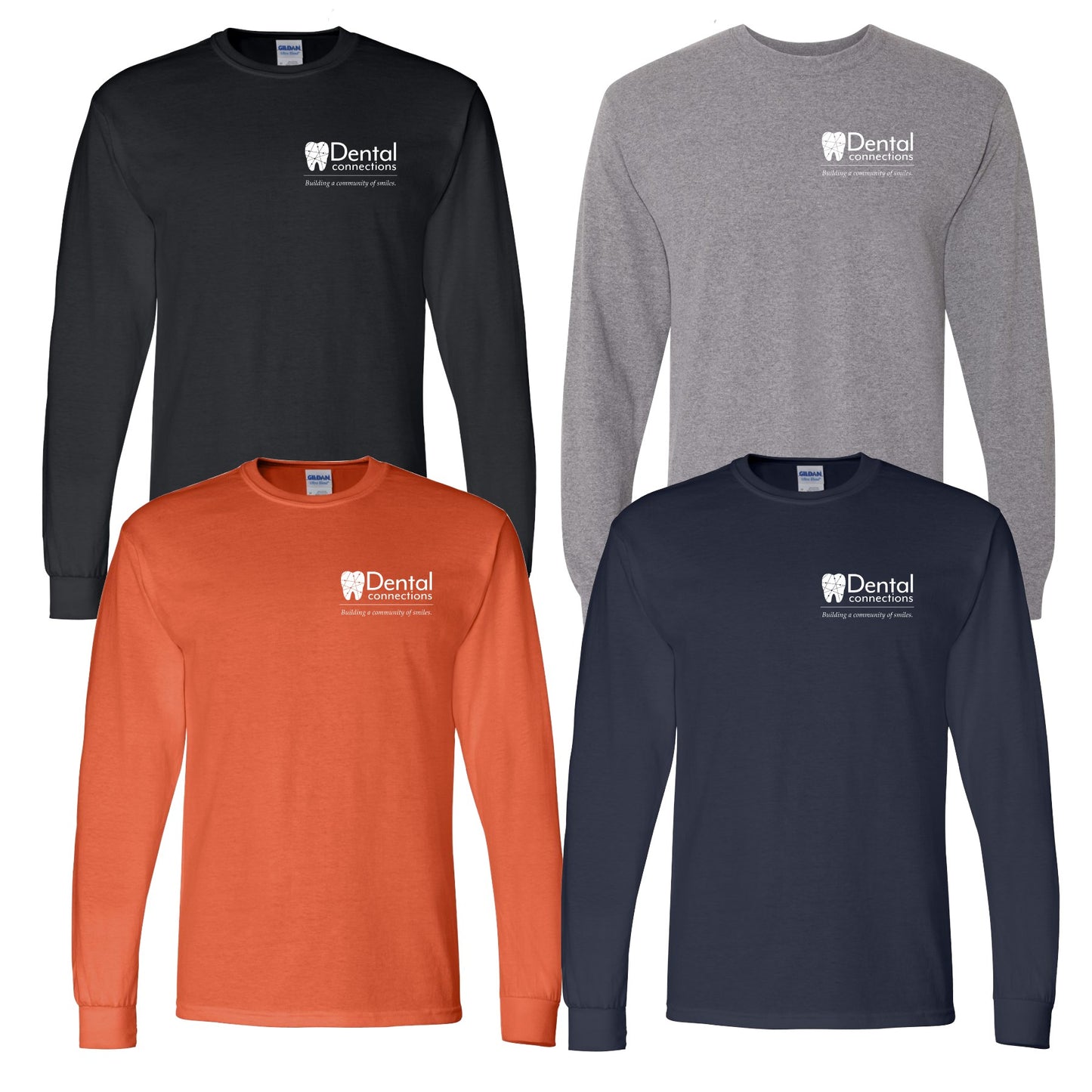 Adult - Gildan® - DryBlend® 50 Cotton/50 Poly Long Sleeve T-Shirt - (Dental Connections)